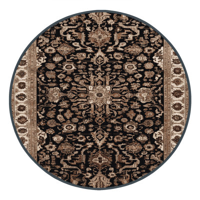 Machine Washable Turkish Brown Area Rug