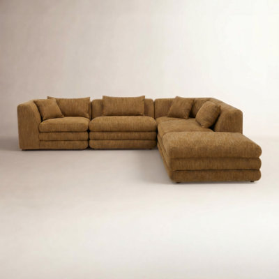 Donia Upholstered L-Shaped Sectional Reversible