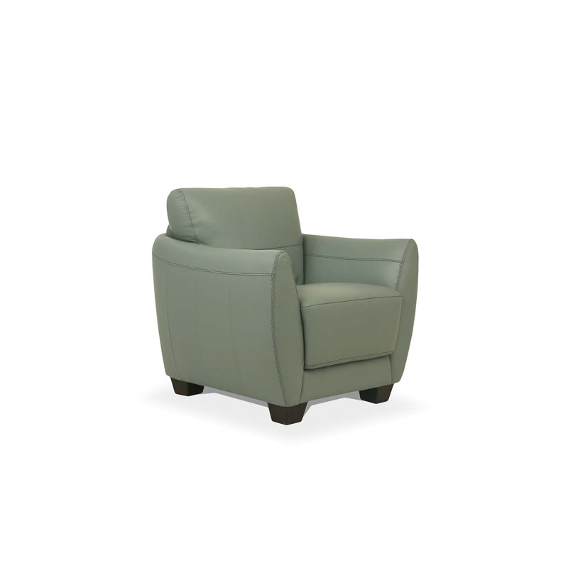 Parksley 36 po de largeur Aucun, Cuir bleu aquatique