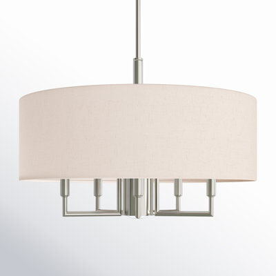 Flaire 6 - Light Dimmable Drum Chandelier