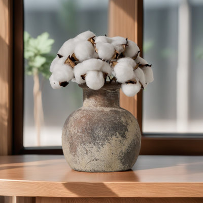 Vase boho en céramique rustique 6 pouces