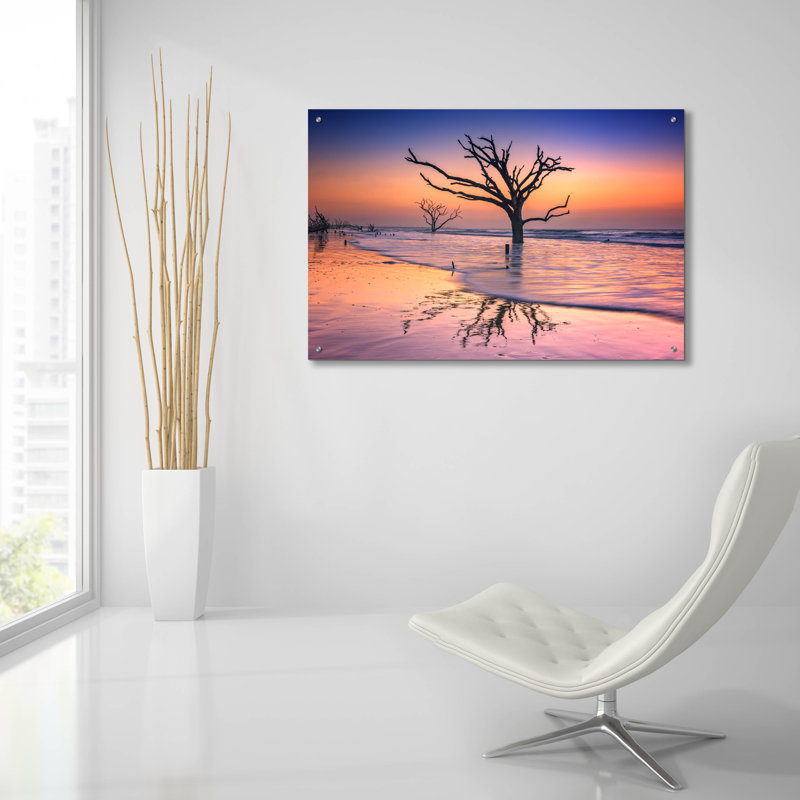 «Reflections Erased» par Rick Berk, art mural en verre acrylique, H 24 po x l 36 po x P 0,2 po