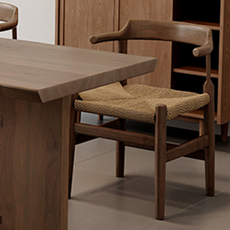Ensemble de table de salle à manger en bois de frêne, H 29,52 po x L 62,99 po x l 27,55 po