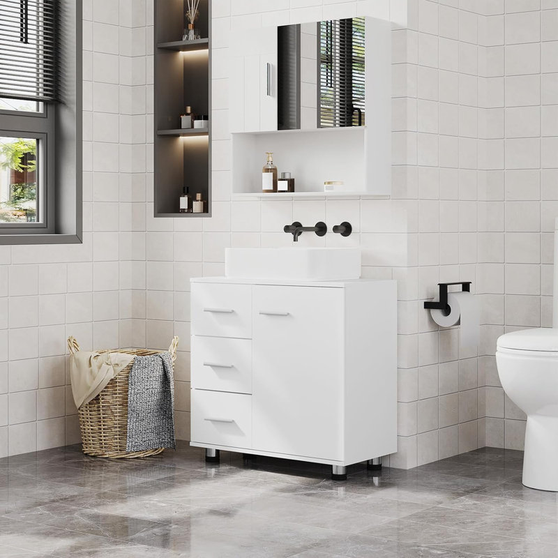 Raengel Freestanding Bathroom Storage Cabinet