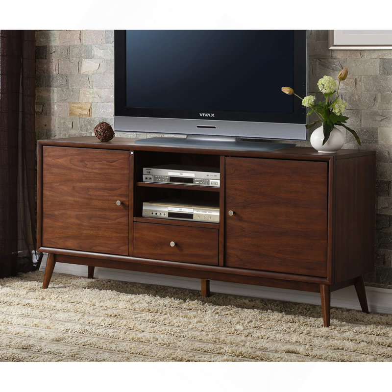 Meuble télé 1Pc avec armoires de rangement à tiroir brun
