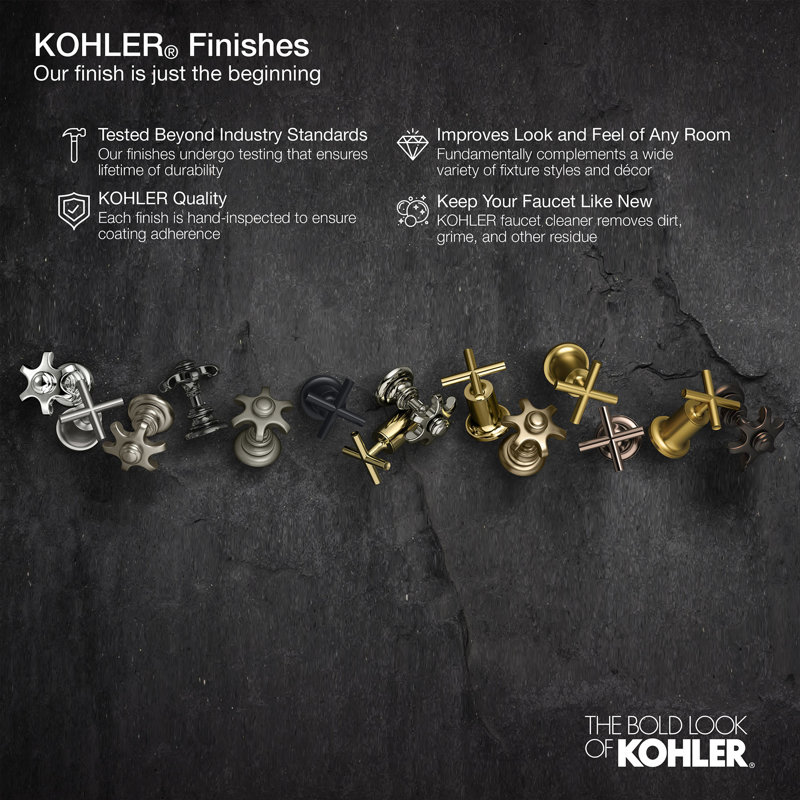Kohler Forté Performance Showering Kit, 2.5 GPM Multifunction Showerhead and Handshower Package, Three Spray Settings
