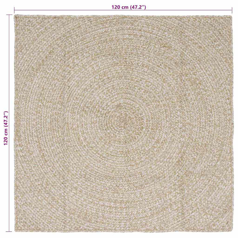 Solid Colour Standard Area Rug, Square 120 cm