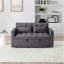 54,33 po Canapé-lit pliable polyvalent en 3 longueurs, canapé-lit moderne, canapé-lit en velours, dossier réglable (GRIS)-121059603