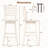 24.5" Counter Height Bar Chairs Swivel Bar Stools With Hollow Backrest-116059766-116059765