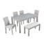Table de salle à manger en bois rectangulaire avec banc, table de cuisine avec petit banc, table de salle à manger pour personne-121052430