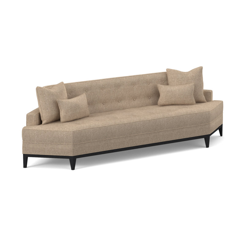 Perspective Sofa, Espresso, Fizz Ivory 100% Polyester