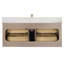Cristo 48'' Wall Mounted Single Bathroom Vanity with Quartz Top-306194639
