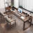 Light walnut Rectangular Solid Wood desk-818741792