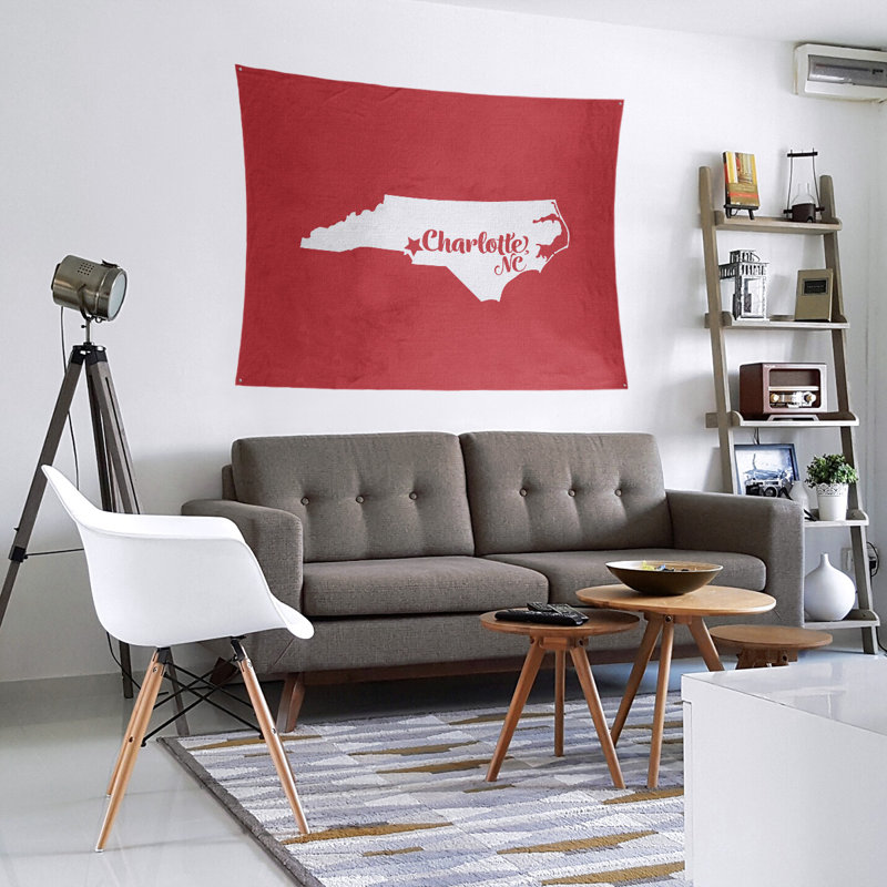 Polyester Tapestry, 68" H x 80" W, Red