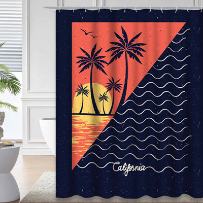 Rideau de douche Sunset Wave