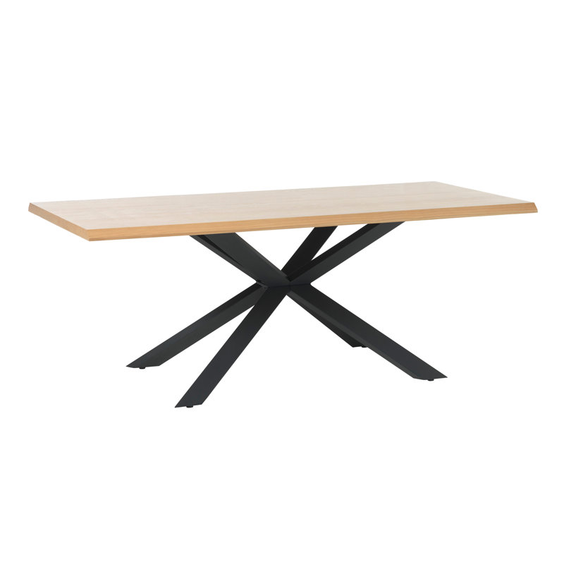 Kade Metal Base Dining Table, Walnut