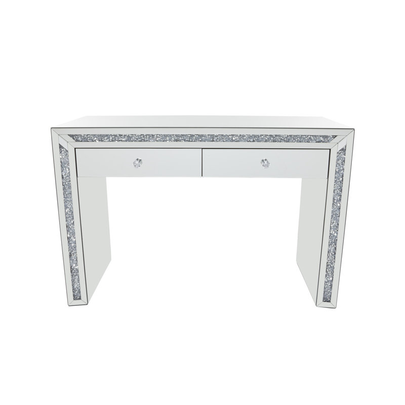 47'' Glass Top Console Table