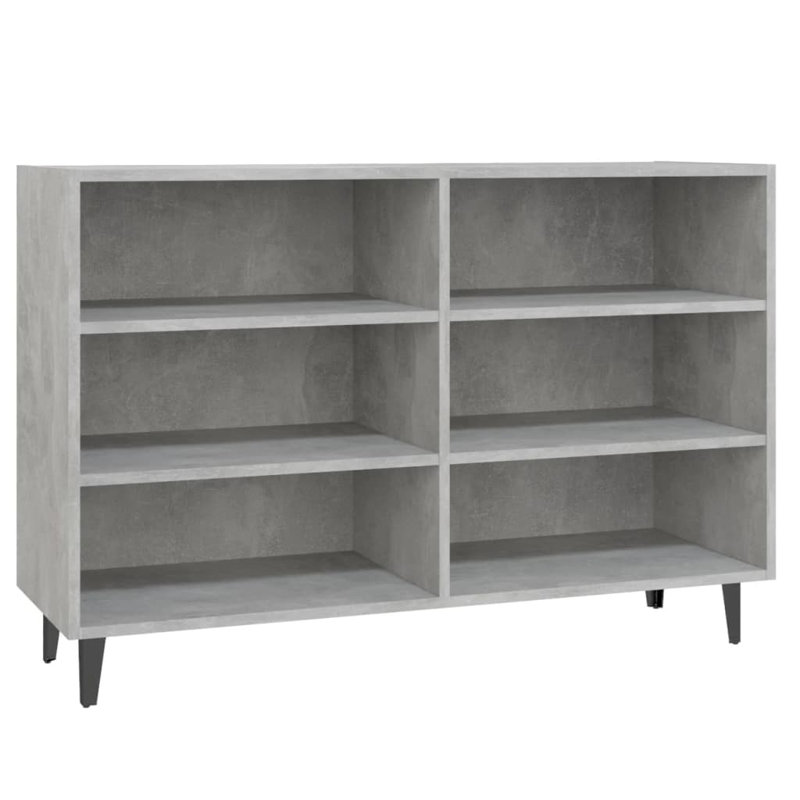 Ayanti 70cm H x 103.5cm W Bookcase, Concrete Grey