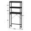 Over The Toilet Storage With 3-Tier Shelf & 4 Hooks-778198619