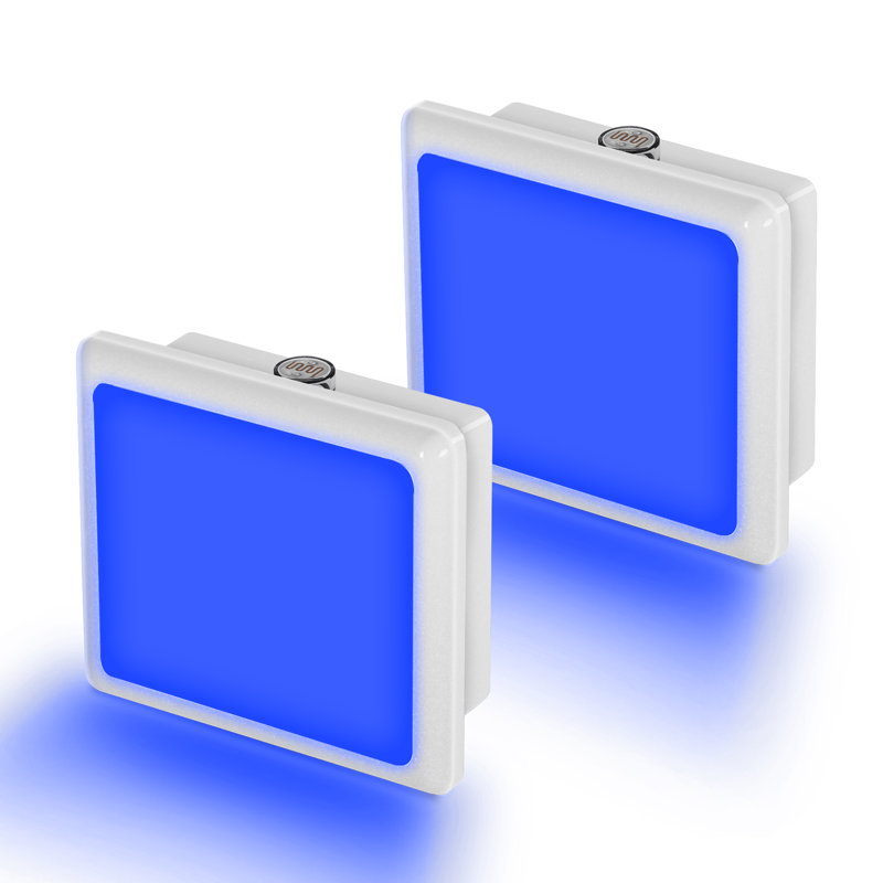 Blue LED Night Light With Automatic Light Sensor Operation, Blue