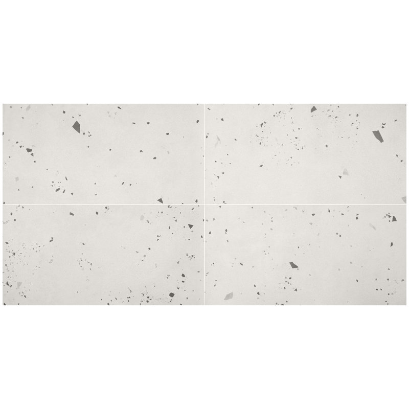 Lane 23" x 47" Porcelain Patterned Wall & Floor Tile (15.49 sq. ft. /box ), Ice White