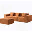 Canapé modulaire convertible avec repose-pieds et coussins, canapé modulaire en forme de L pour le salon-1088166518
