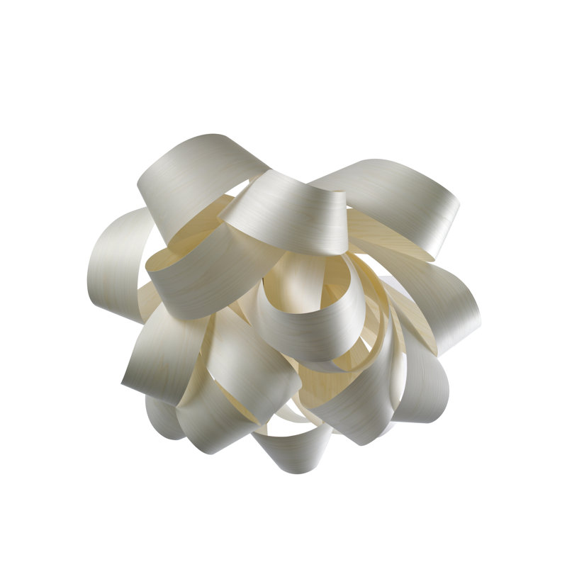 Agatha 1 - Light Pendant, Ivory White, E26 Base, 14.6" H x 30" W x 30.7" D