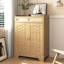 Armoire à café, buffet de style campagnard moderne avec tiroir et tablette réglable, armoire de rangement avec porte de grange pour cuisine, salle à manger, salle de bain, entrée