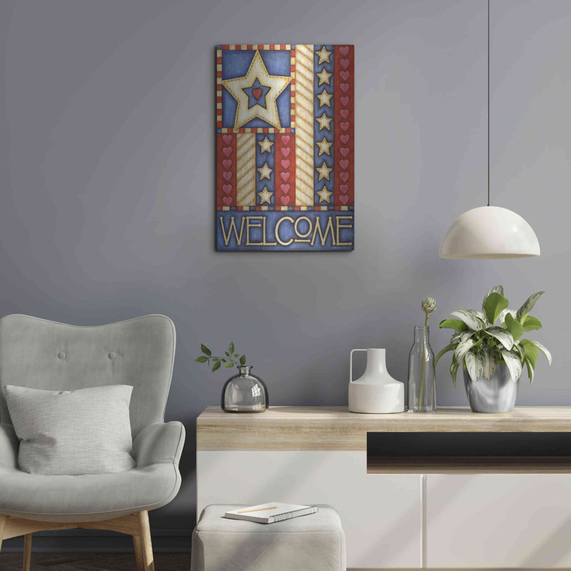 «American Star Welcome» par Cathy Horvath, H 24 po x l 16 po