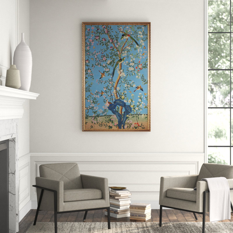 Philadelphia Panel-Green Birds Print