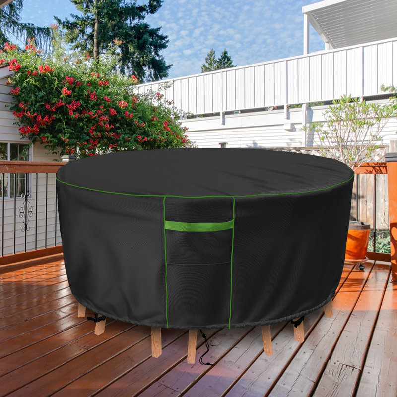Housse pour table d'extérieur, H 29 po x l 110 po x P 110 po