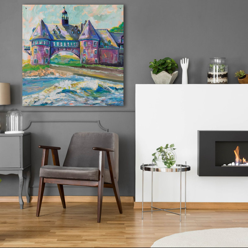 «Coastal Towers» par Jeanette Vertentes, art mural en verre acrylique, H 36 po x l 36 po x P 0,2 po