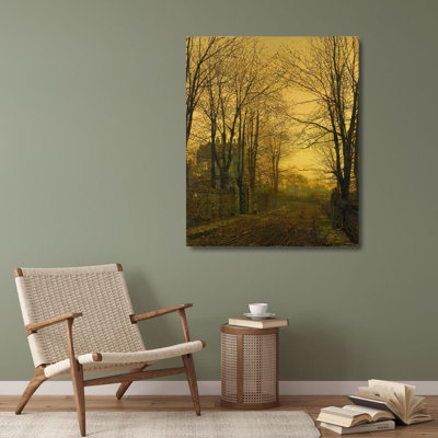 «August After Glow» par John Atkinson Grimshaw - Art mural sur toile tendue avec châssis