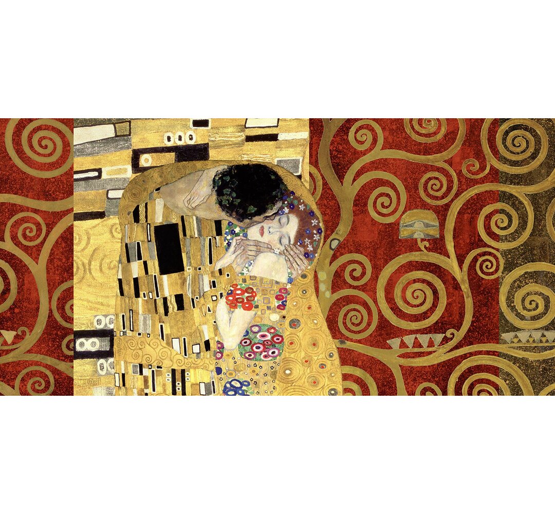 Leinwandbild Der Kuss von Gustav Klimt