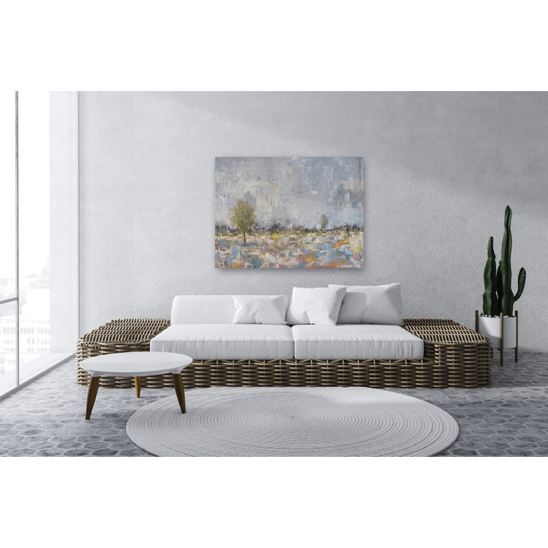 «Burst of Spring» par John Beard - reproduction d'artiste sur toile, Toile avec cadre blanc