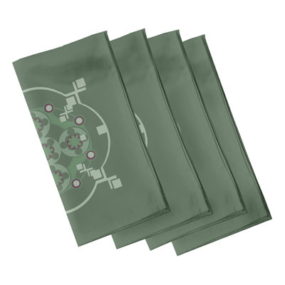Clee Polyester Geometric Square Napkin
