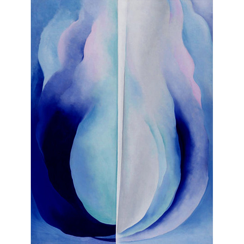 Bleu abstrait MCG-O210, H 24 po x l 18 po