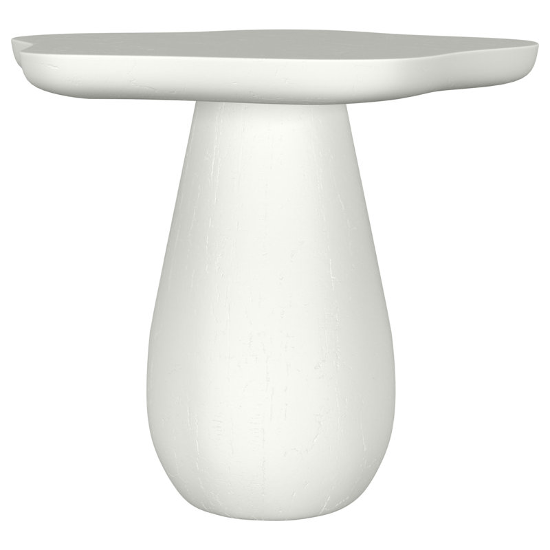 Trevor White Side Table With Cloud-Shaped Top Off(Only Including Coffee Table)