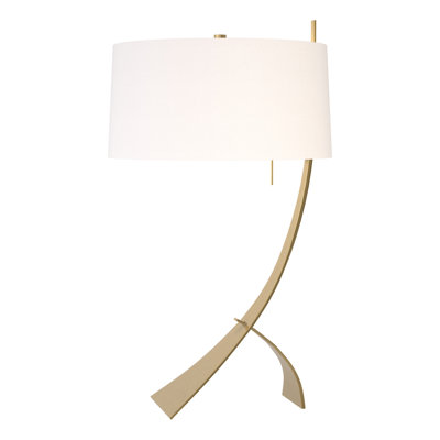 Stasis 28.3" Metallic Arched Table Lamp