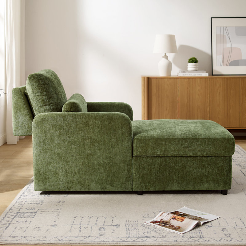 Latitude Run® Upholstered Chaise Lounge With Storage - Wayfair Canada