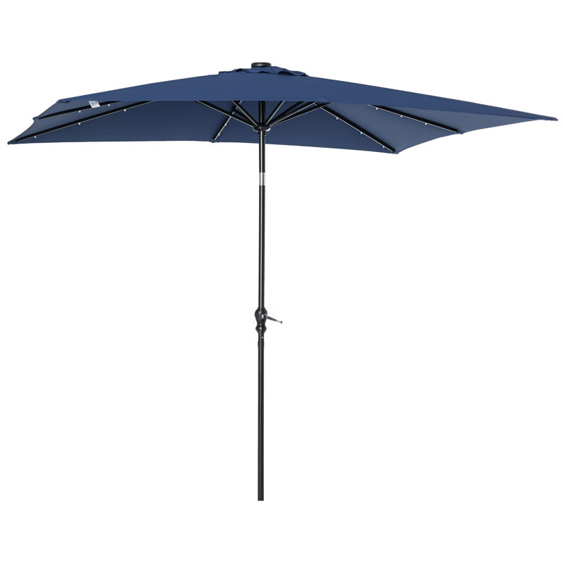 Parasol 105,6 Laplante, Bleu très foncé, H 97,2 po x l 105,6 po x P 80,4 po