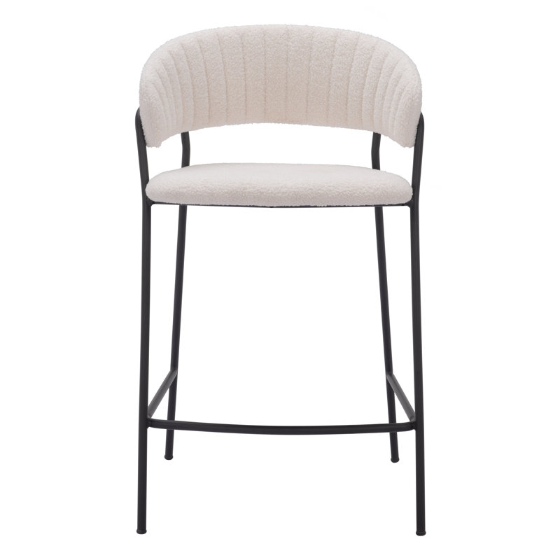 Mariam Stool, Cream, Counter Stool (26" Seat Height)