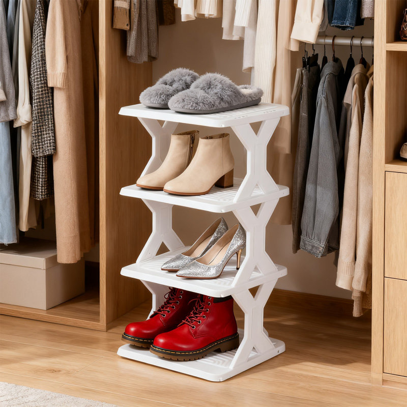 News Thickened And Widened Corner Simples Shoe Rack Small Size Easy To Install Removable Washable Storage Shoe Cabinet, C