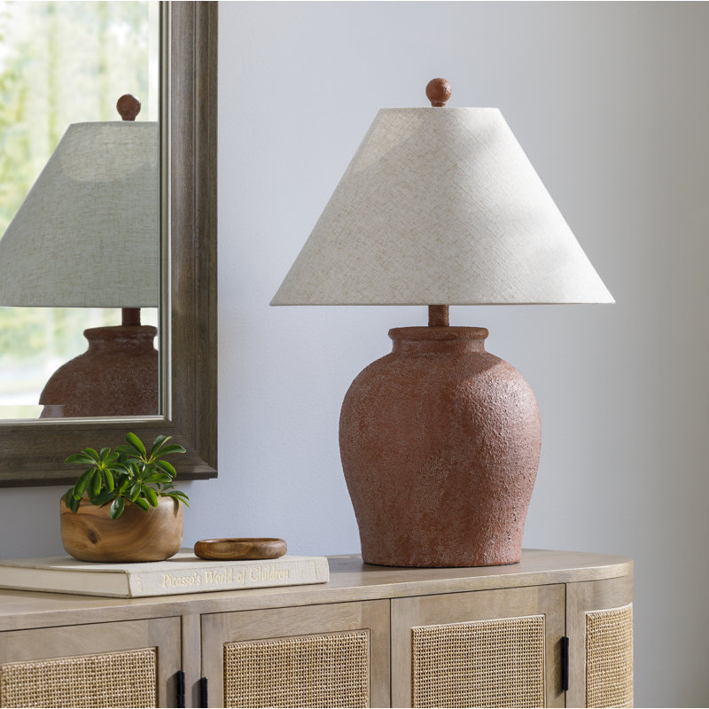 Lampe de table en céramique Arthena, Beige