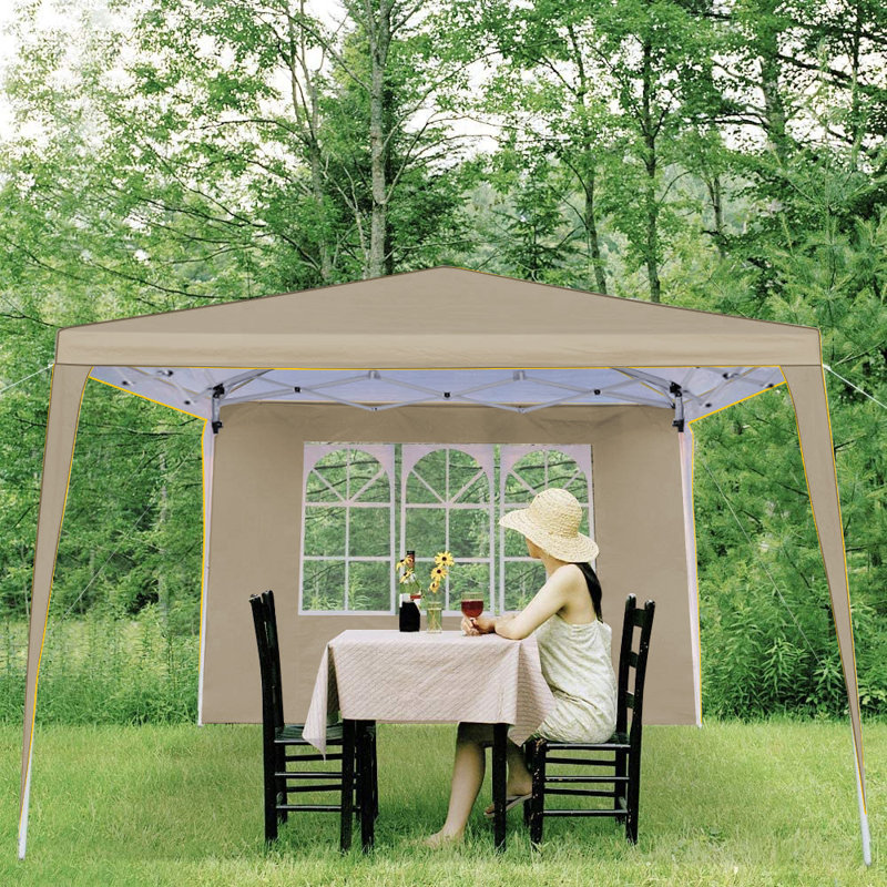 1.5m x 1.5m Metal Canopy, Khaki