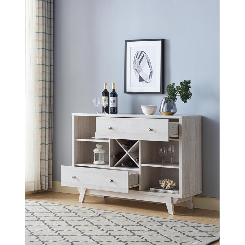 Otto 47.25'' Sideboard, White/Oak