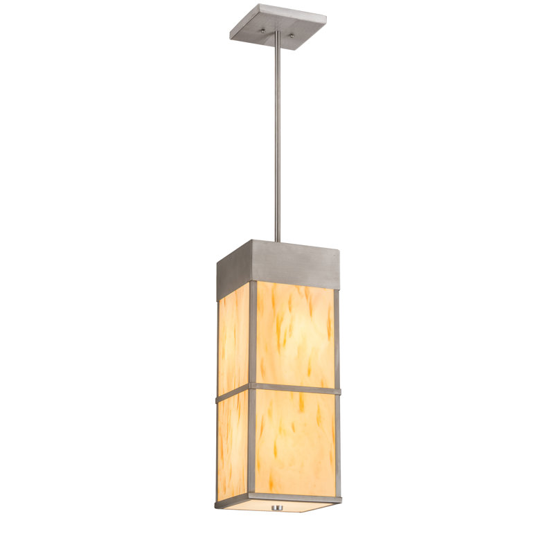 Kyoto 42" Satin Steel Indoor/Outdoor 4-Light Pendant
