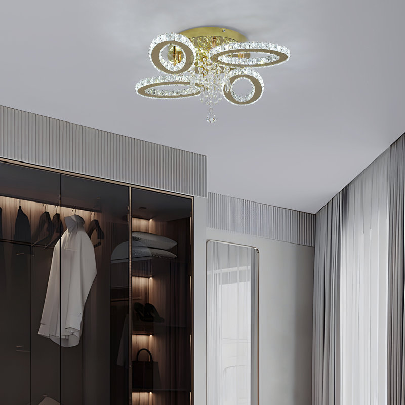 4 - Light Crystal LED Chandelier