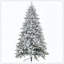 Arbre de Noël artificiel enneigé avec base en métal, support facile à assembler, arbre de Noël à charnières-571651598