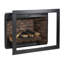 Foyer électrique à infrarouge avec insert de 33 pouces et ensemble de garniture amovible - Chaufferette à écran tactile pour foyer sans fumée et bruit de flamme craquelée Options de luminosité réglables 1500 W de chaleur